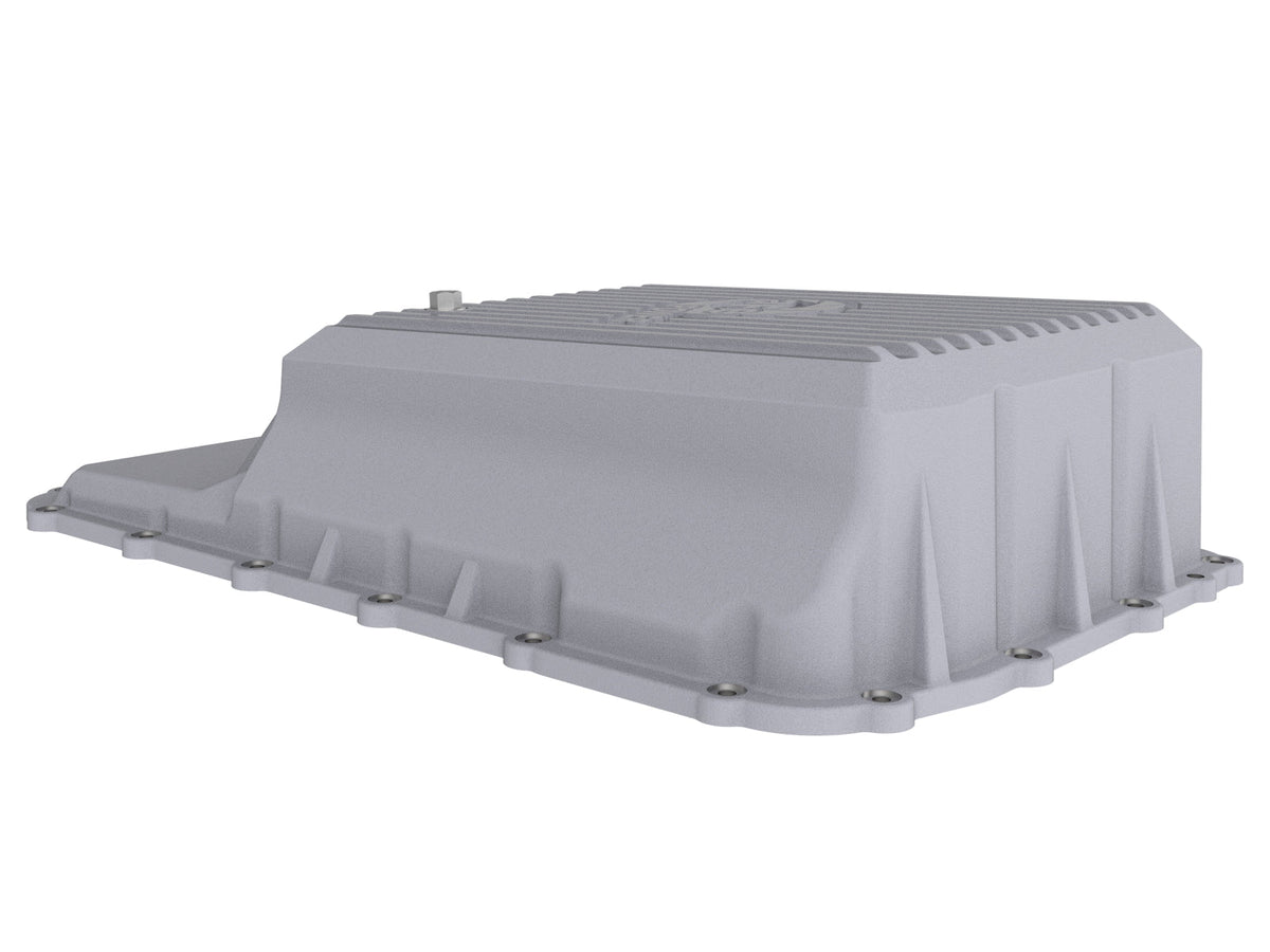 aFe 20-21 Ford Truck w/ 10R140 Transmission Pan Raw POWER Street Series w/ Machined Fins