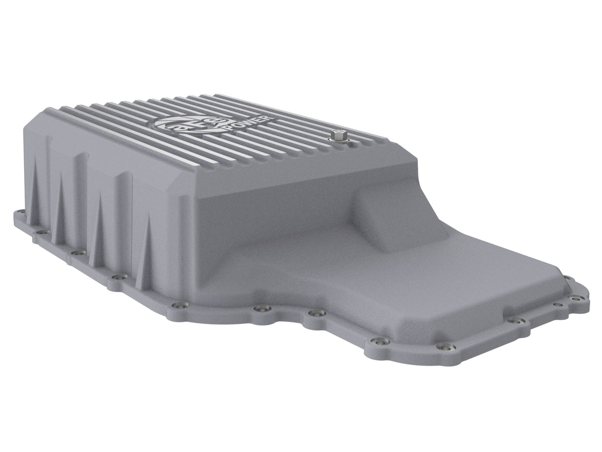 aFe 20-21 Ford Truck w/ 10R140 Transmission Pan Raw POWER Street Series w/ Machined Fins