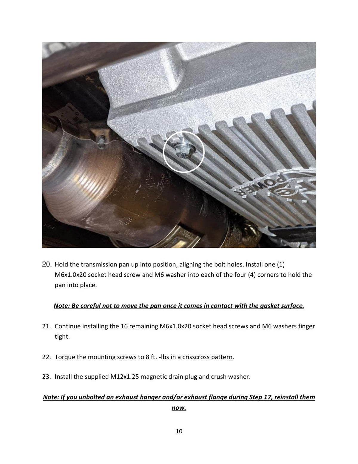 aFe 20-21 Ford Truck w/ 10R140 Transmission Pan Black POWER Street Series w/ Machined Fins
