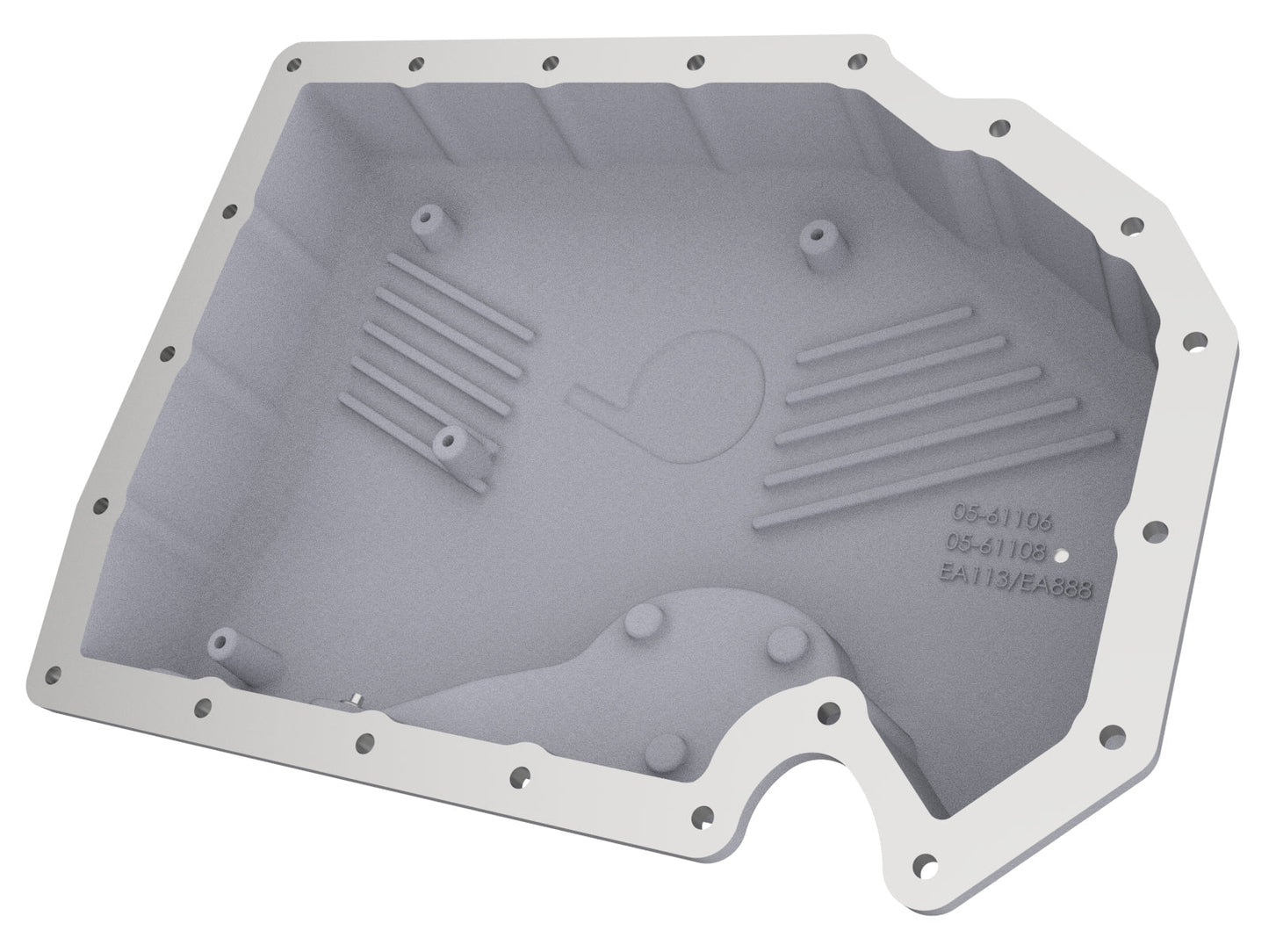 aFe 05-19 VW 1.8L/2.0L w/o Oil Sensor Engine Oil Pan Raw POWER Street Series w/ Machined Fins