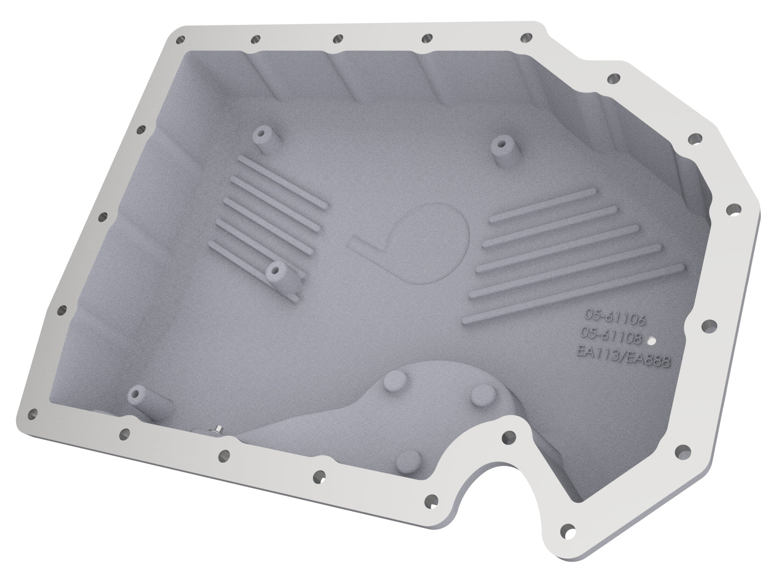 aFe 05-19 VW 1.8L/2.0L w/o Oil Sensor Engine Oil Pan Raw POWER Street Series w/ Machined Fins