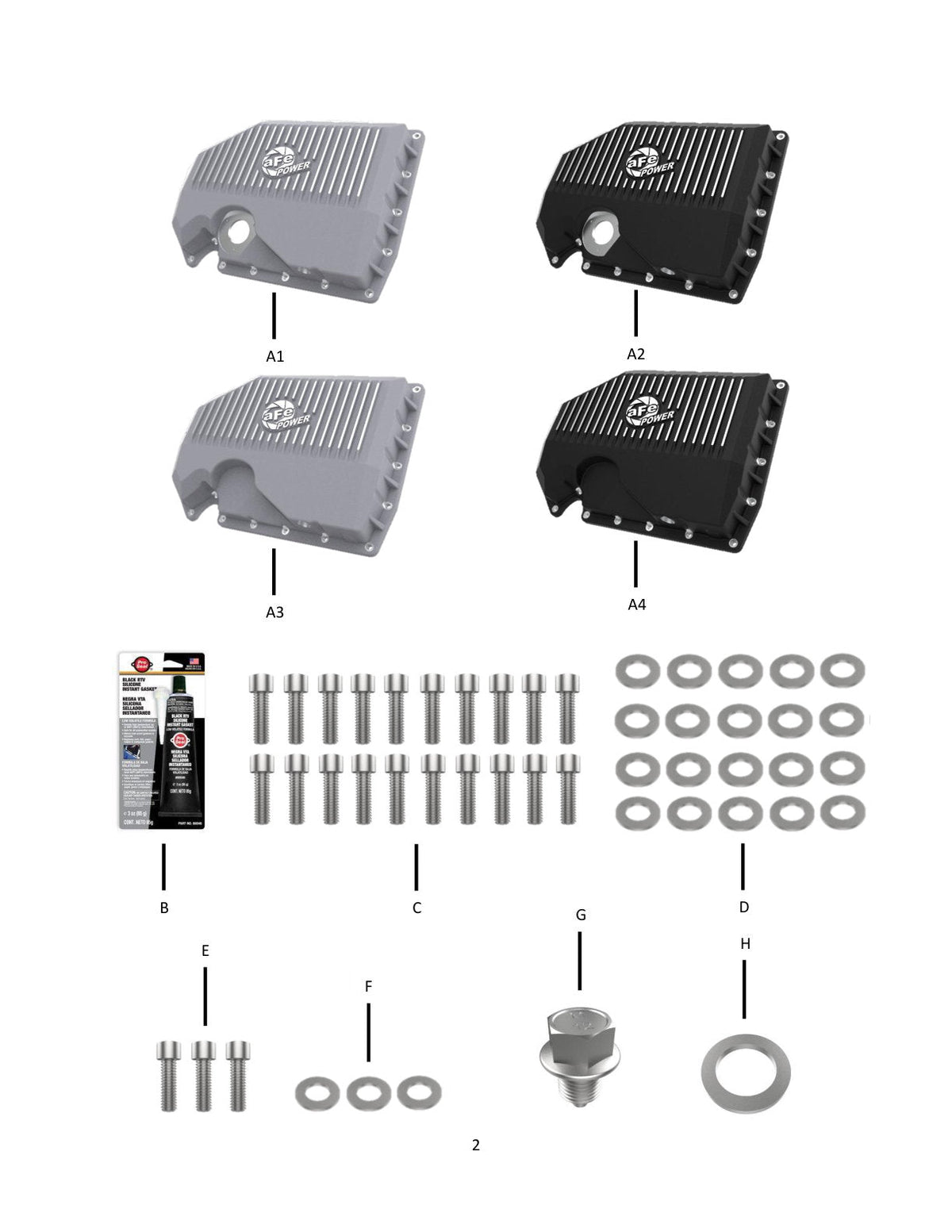 aFe 05-19 VW 1.8L/2.0L w/o Oil Sensor Engine Oil Pan Black POWER Street Series w/ Machined Fins