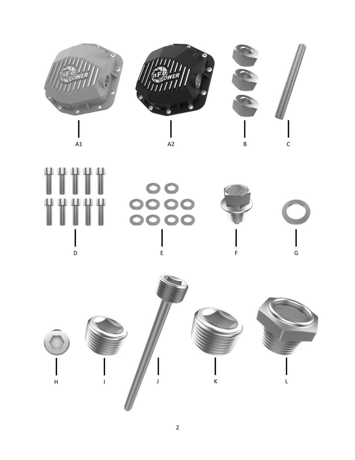 aFe POWER 2021 Ford Bronco w/ Dana M220 Differential Cover Black Street Series w/ Machined Fins