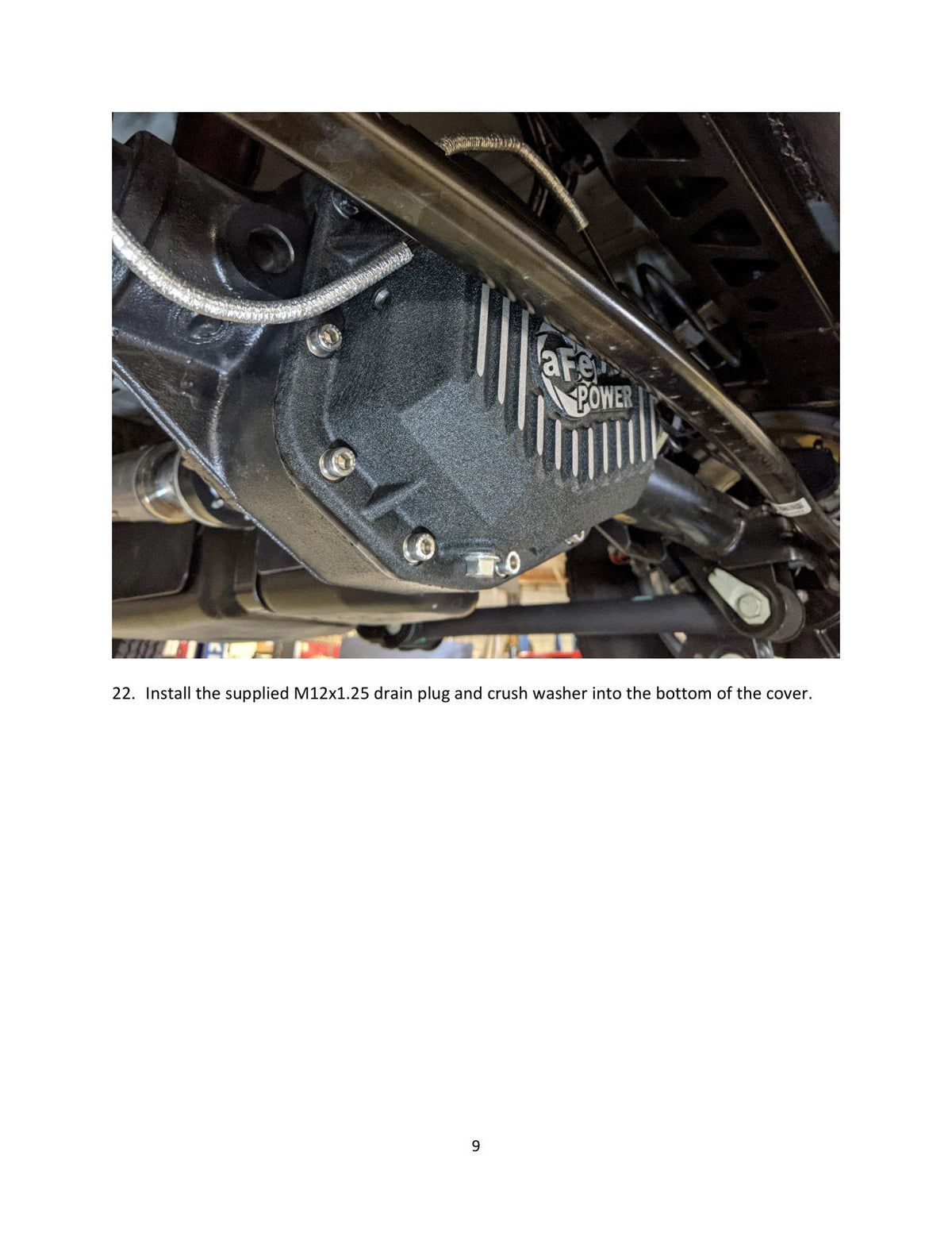 aFe POWER 2021 Ford Bronco w/ Dana M220 Diff Cover w/ Gear Oil Black Street Series w/ Machined Fins