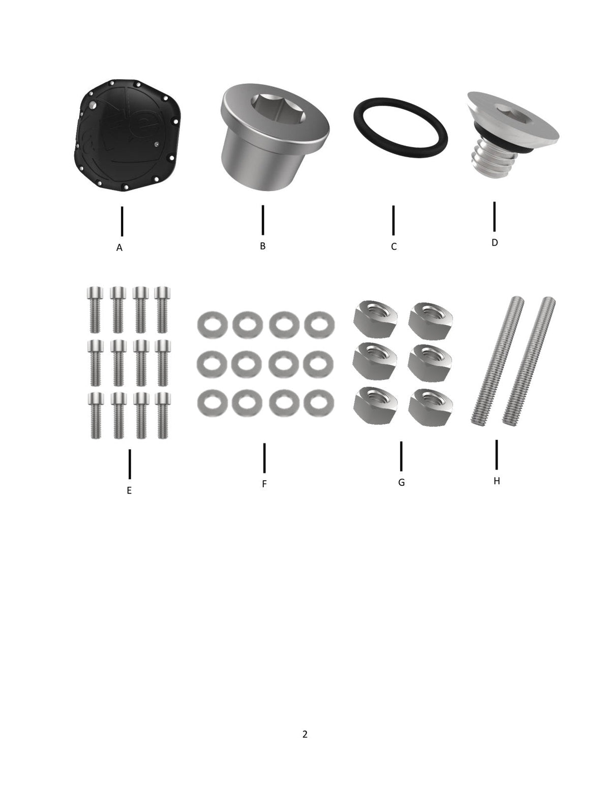 aFe POWER Differential Cover Jeep Wrangler (JL) 18-25 L4-2.0L (t)/ V6-3.6L (Dana M220)