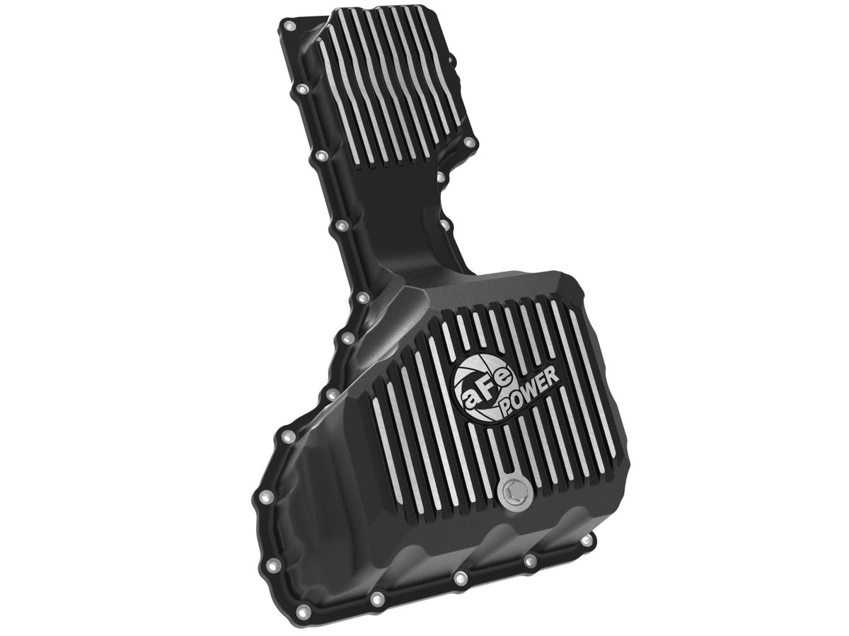 aFe 17-19 GM Diesel V8-6.6L L5P Engine Oil Pan w/ Machined Fins