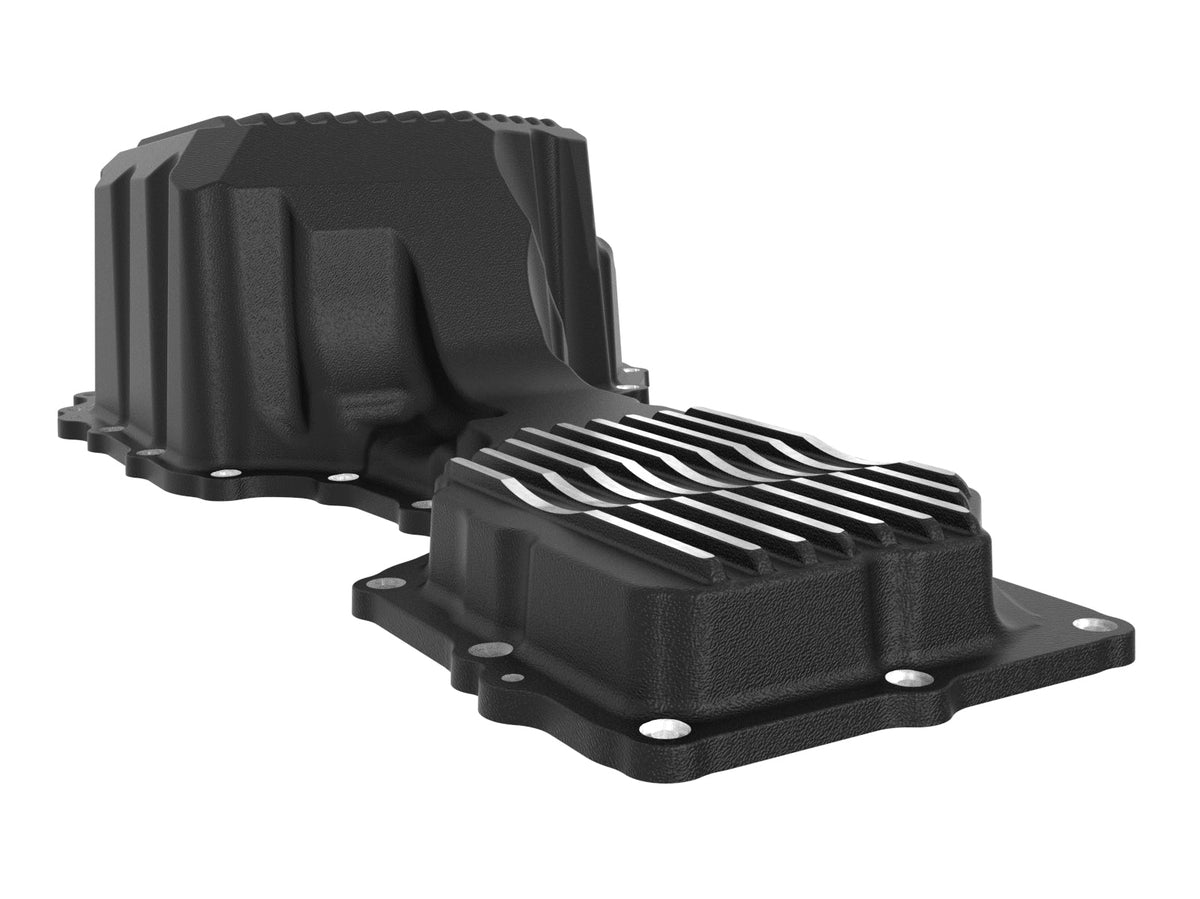 aFe 17-19 GM Diesel V8-6.6L L5P Engine Oil Pan w/ Machined Fins
