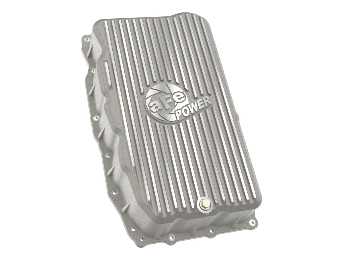 aFe 20-26 GM Trucks L6 3.0L Transmission Pan - Raw / Machined Fins