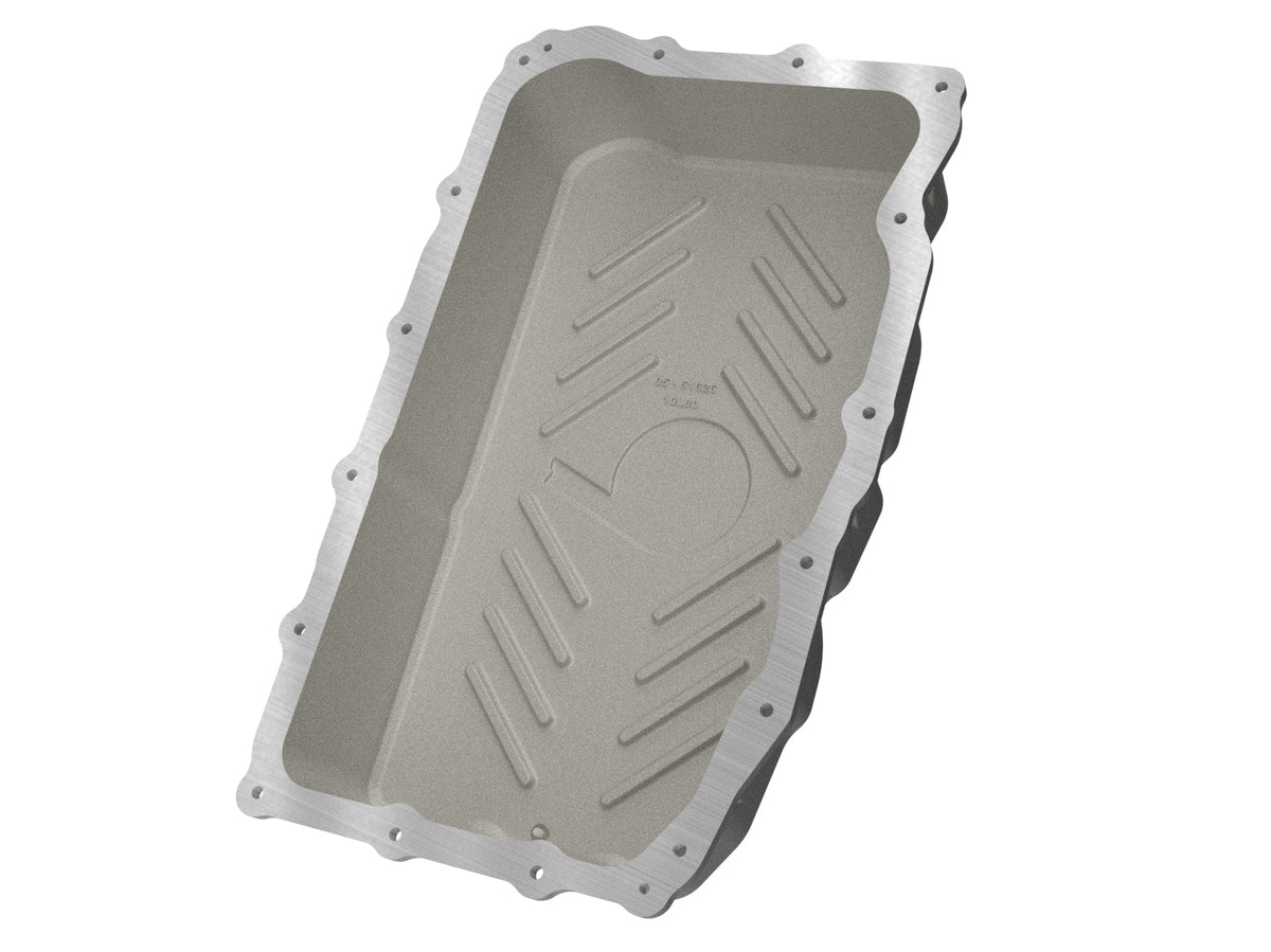 aFe 20-26 GM Trucks L6 3.0L Transmission Pan - Raw / Machined Fins
