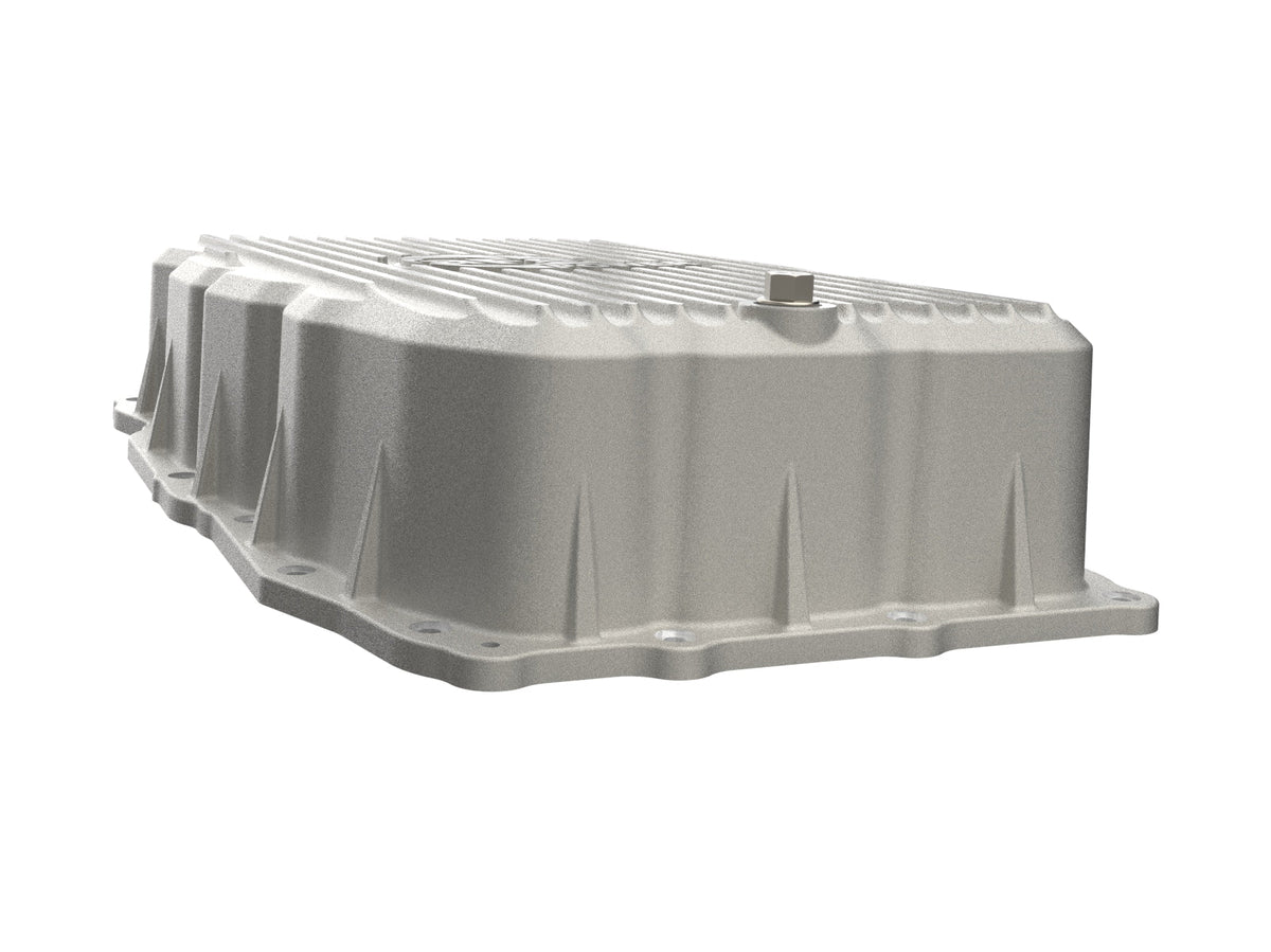 aFe 20-26 GM Trucks L6 3.0L Transmission Pan - Raw / Machined Fins