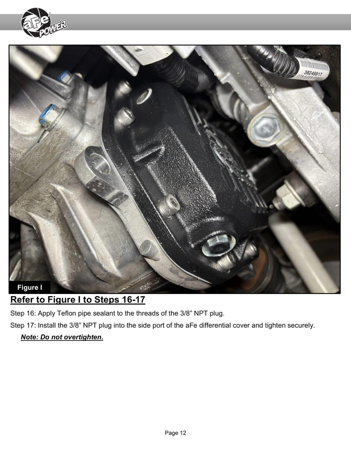 aFe 19-25 GM Trucks Front Diff Cover - Black w/ Machined Fins