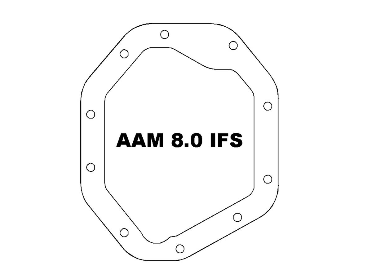 aFe 19-25 GM Trucks Front Diff Cover - Black w/ Machined Fins