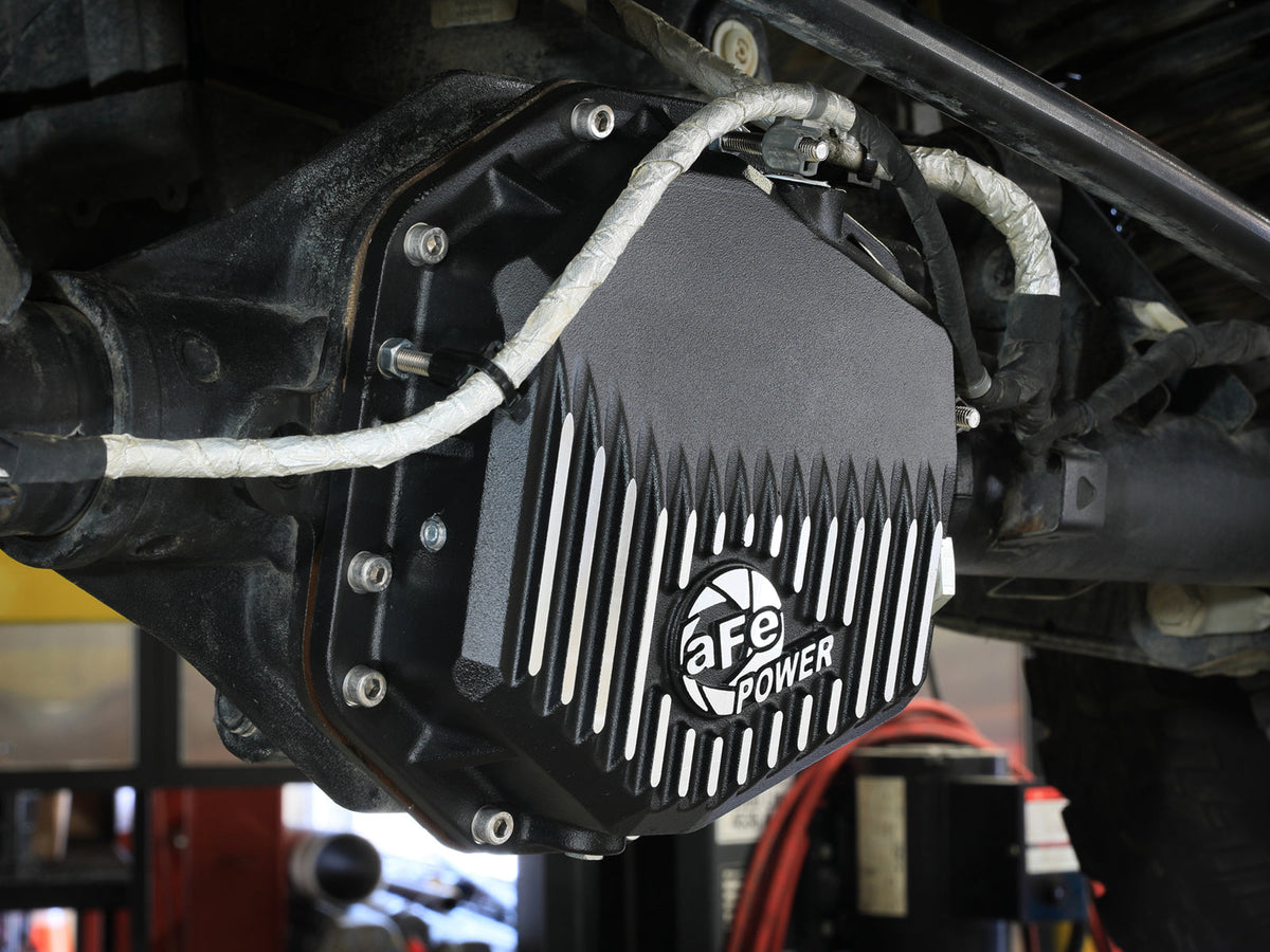 aFe Ford Bronco Raptor 22-25 V6-3.0L POWER Pro Series Rear Differential Cover Black w/ Machined Fins