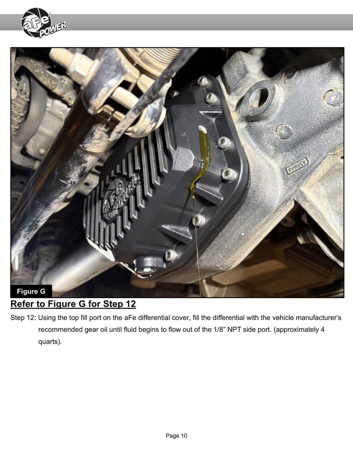 aFe POWER Street Series Front Diff Cover Raw w/ Machined Fins Ford F-250/350 23-26(Dana M235)