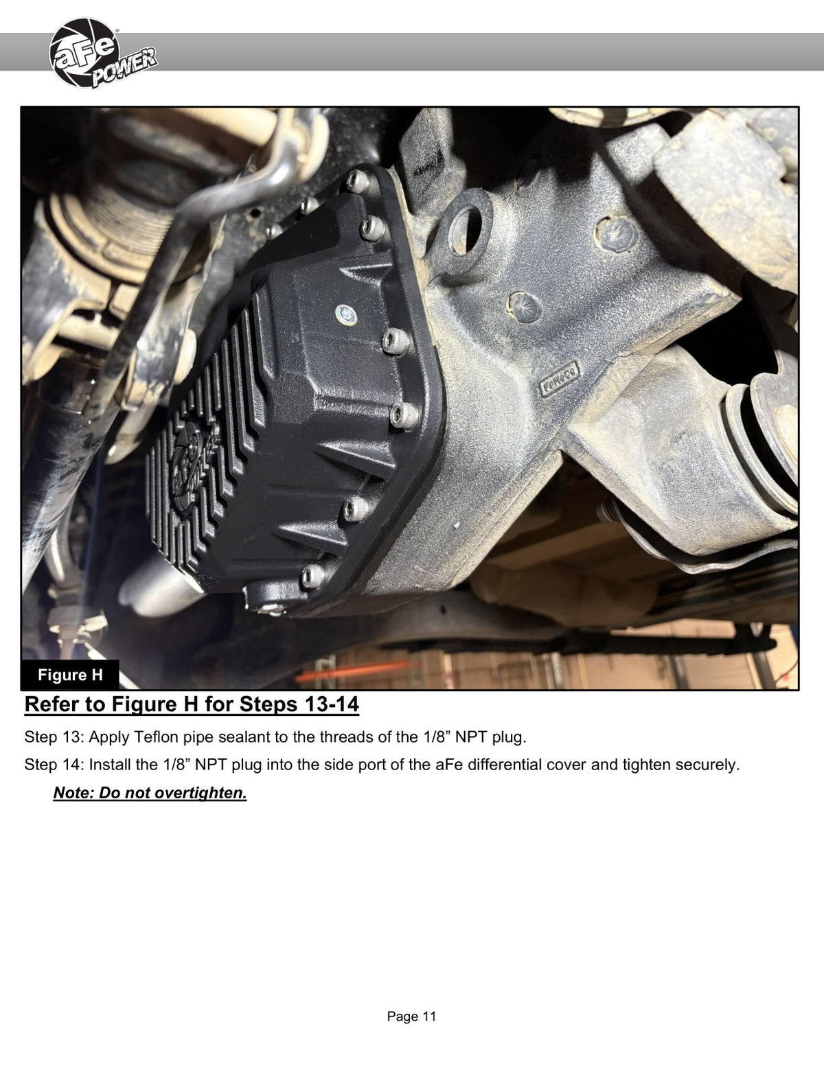 aFe POWER Street Series Front Diff Cover Raw w/ Machined Fins Ford F-250/350 23-26(Dana M235)
