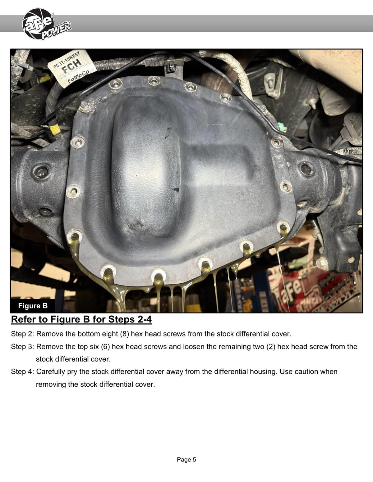 aFe POWER Street Series Rear Diff Cover Raw w/ Machined Fins Ford F-250/350 23-26 (Sterling 11.6)