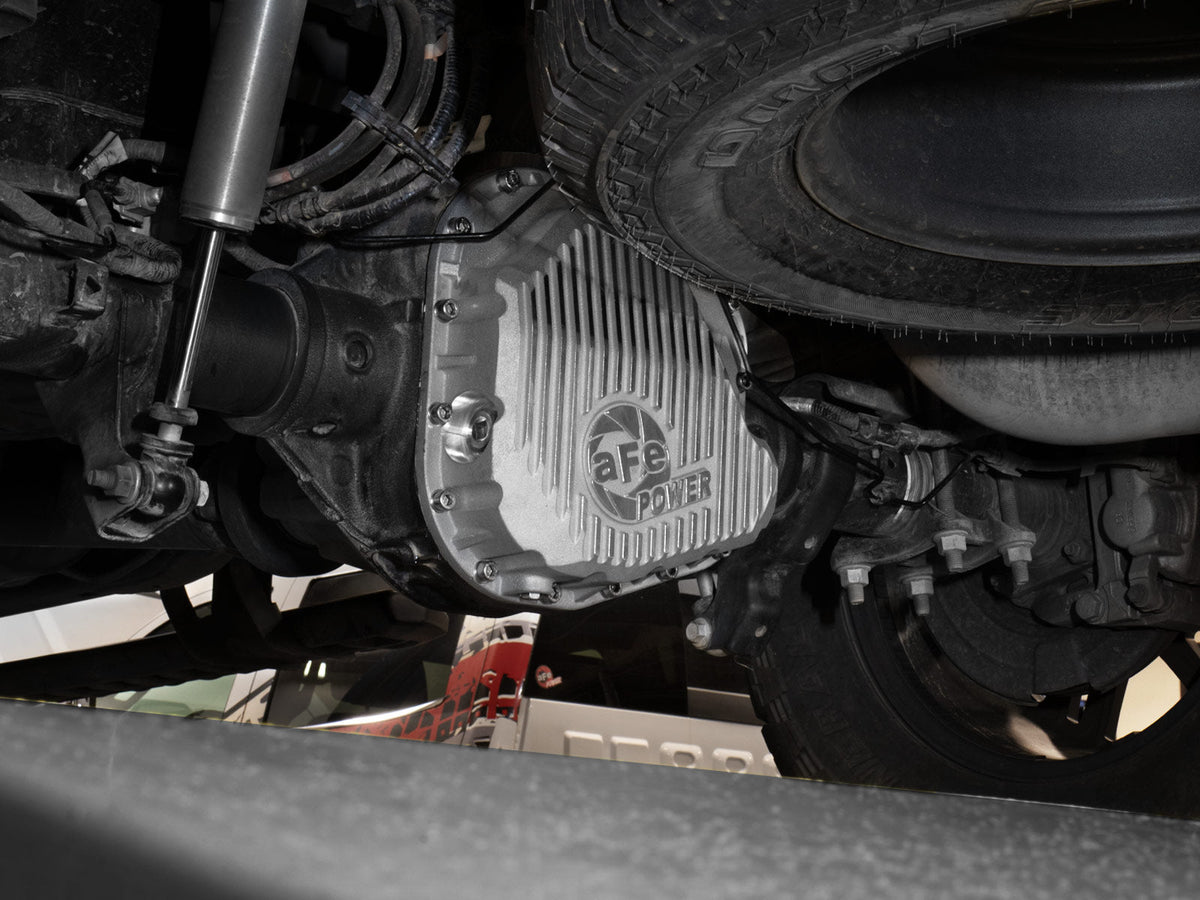 aFe POWER Street Series Rear Diff Cover Raw w/ Machined Fins Ford F-250/350 23-26 (Sterling 11.6)