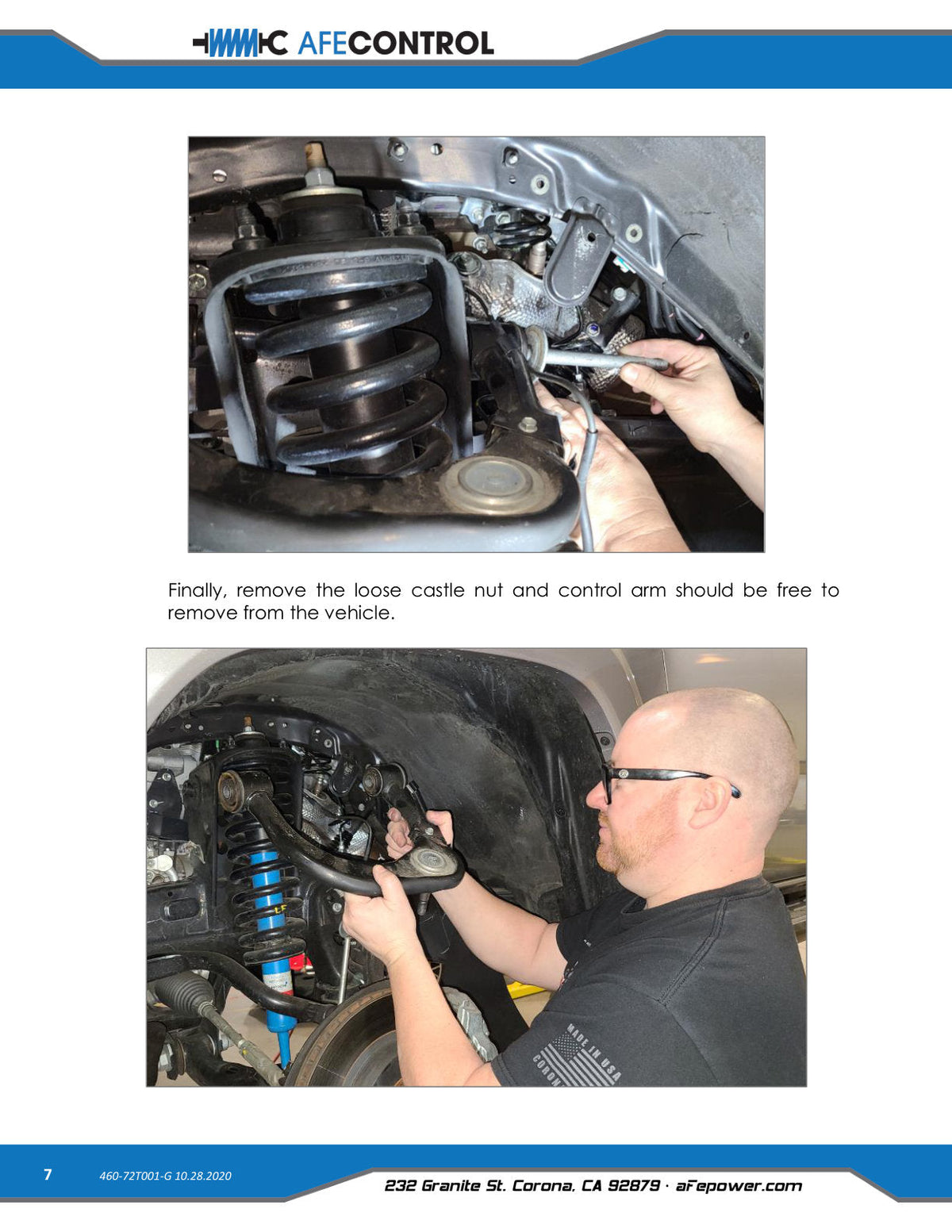 aFe Control 05-20 Tacoma Upper Control Arms - Gunmetal Grey