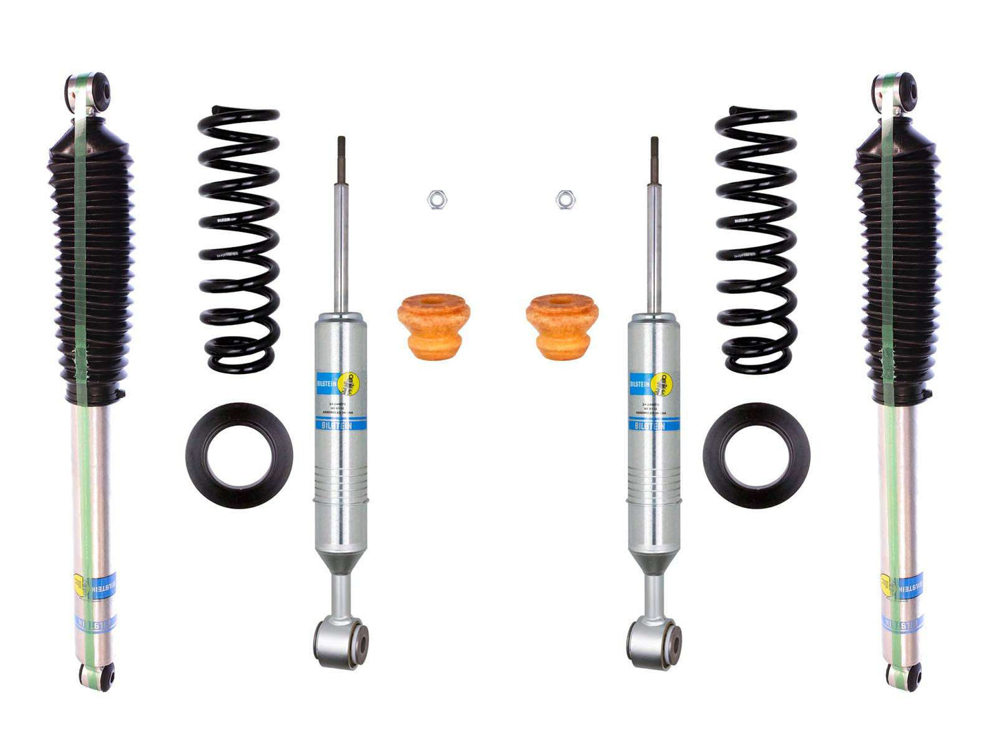 Bilstein 6112 Strut & Spring + Rear B8 5100 Shocks Set w/0-2.25" lift - 2004-2008 Ford F-150 4WD