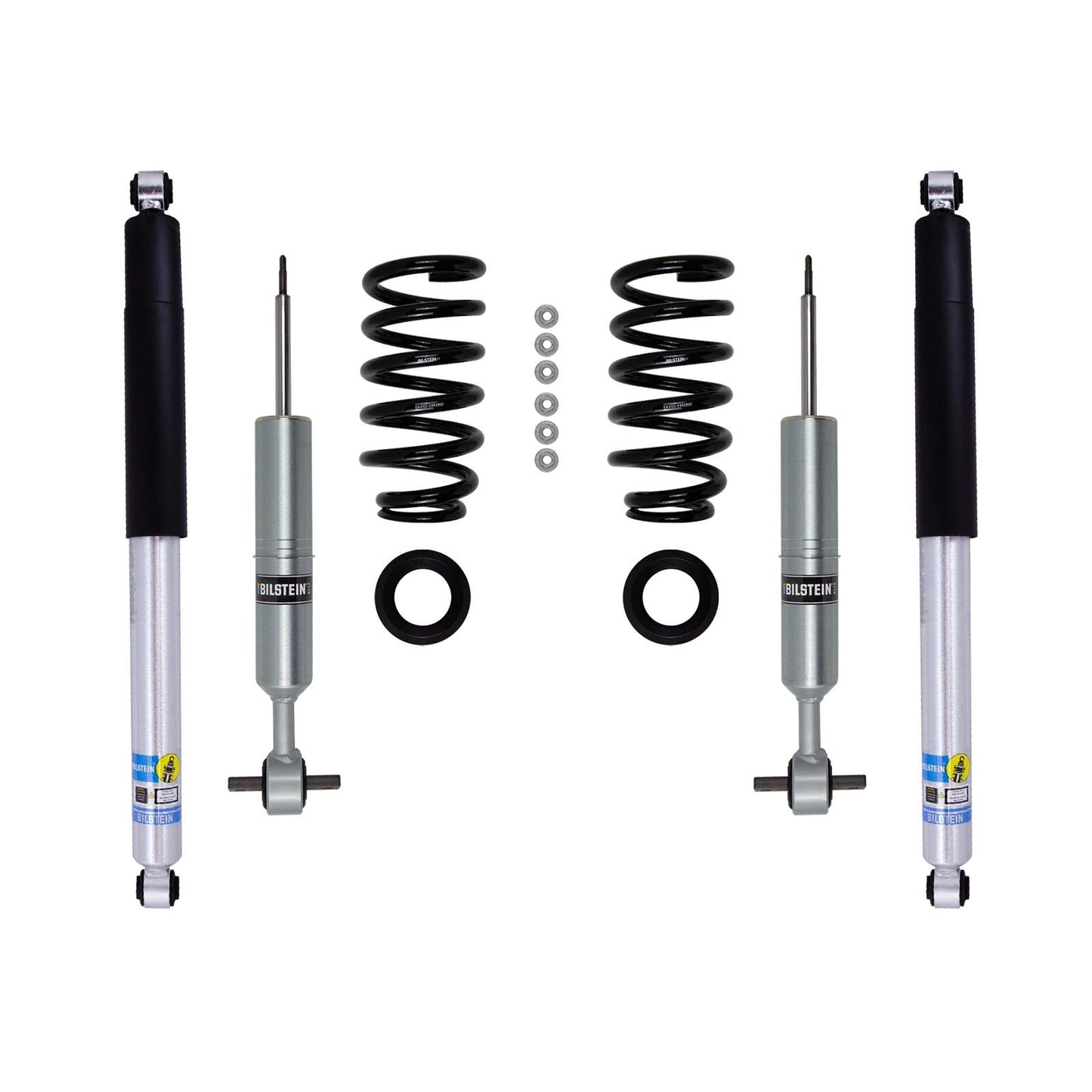 Bilstein 6112 Strut & Spring + Rear B8 5100 Shocks Set w/0-1.2" lift - 2019-2026 Chevrolet Silverado 1500 Trail Boss 4WD