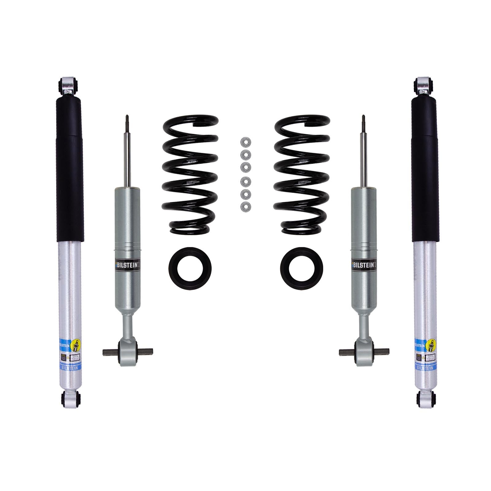 Bilstein 6112 Strut & Spring + Rear B8 5100 Shocks Set w/0-1.2" lift - 2019-2026 GMC Sierra 1500 AT4 4WD