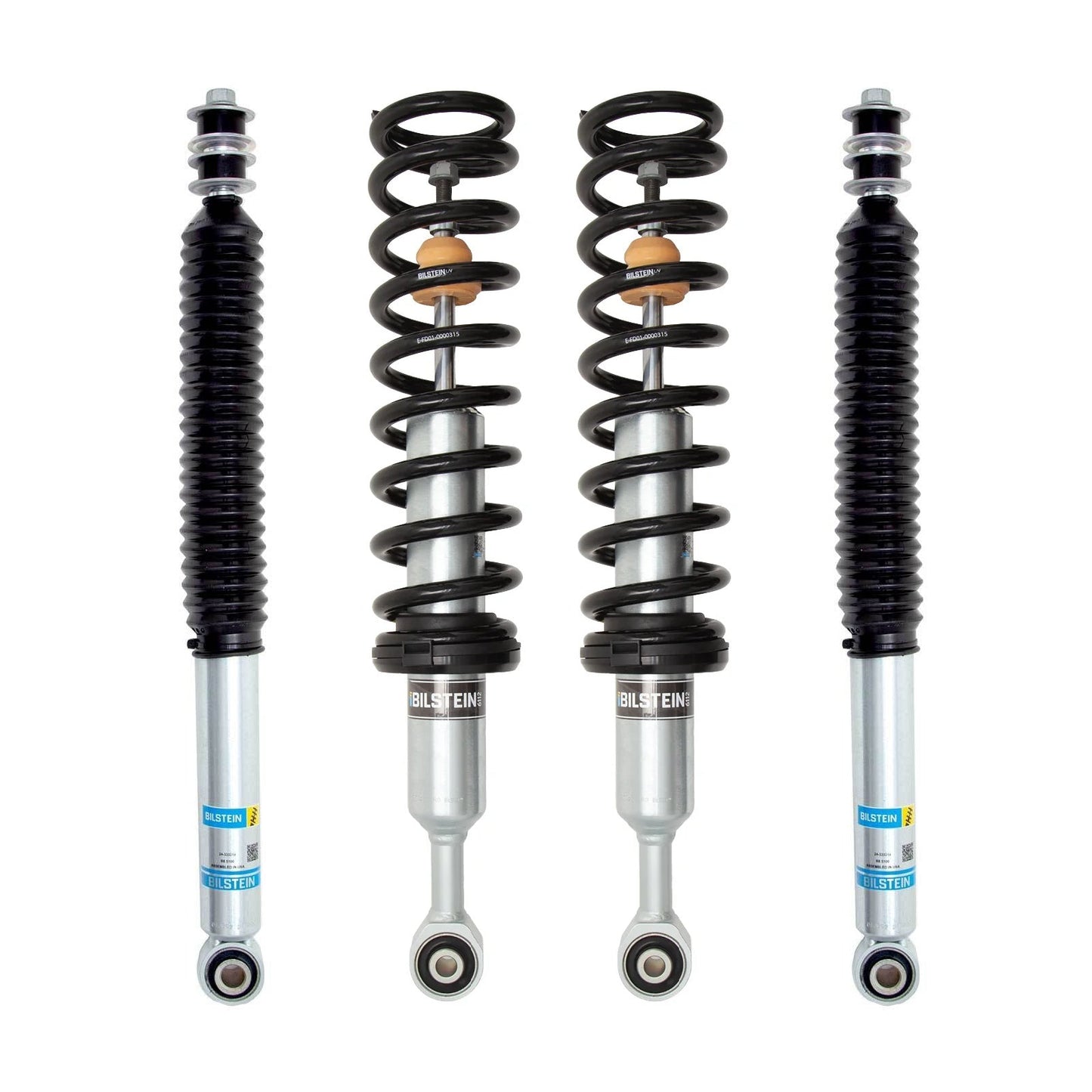 Bilstein 6112 Strut & Spring + Rear B8 5100 Shocks Set w/1-2" lift - 2024-2026 Toyota Tacoma 4WD RWD