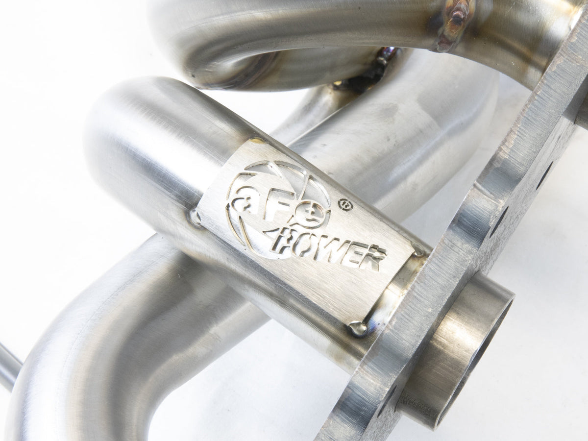 aFe 08-13 BMW 128i (E82/88) L6 3.0L Twisted Steel 304 Stainless Steel Long Tube Header w/ Cat