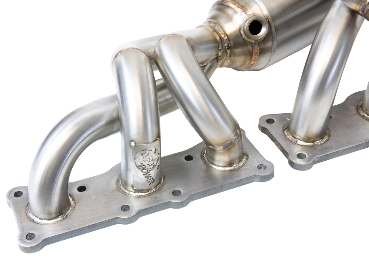 aFe 08-13 BMW 128i (E82/88) L6 3.0L Twisted Steel 304 Stainless Steel Long Tube Header w/ Cat