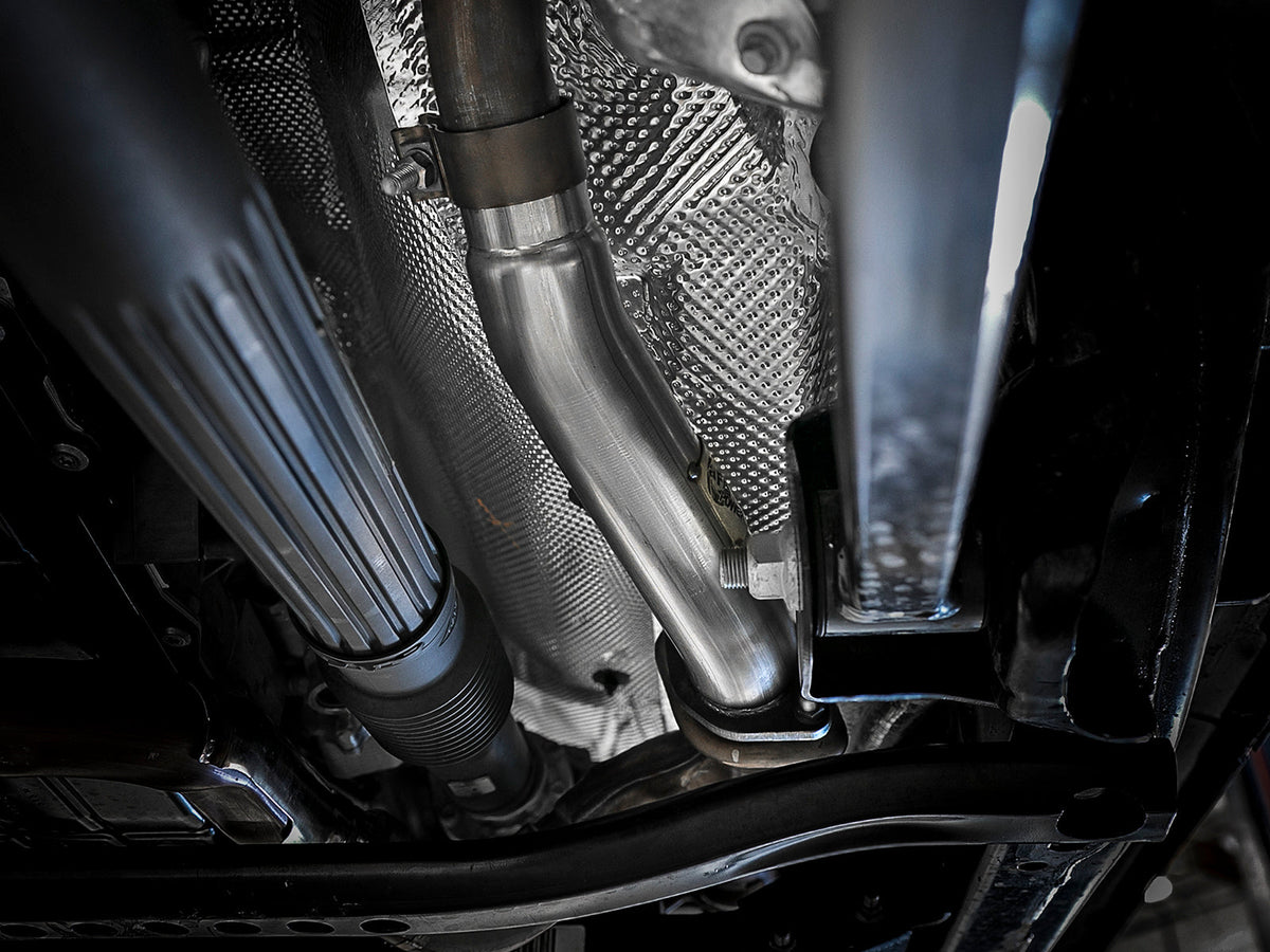 aFe Twisted Steel 2in Stainless Steel Loop Delete Down-Pipe 2018+ Jeep Wrangler (JL) V6 3.6L