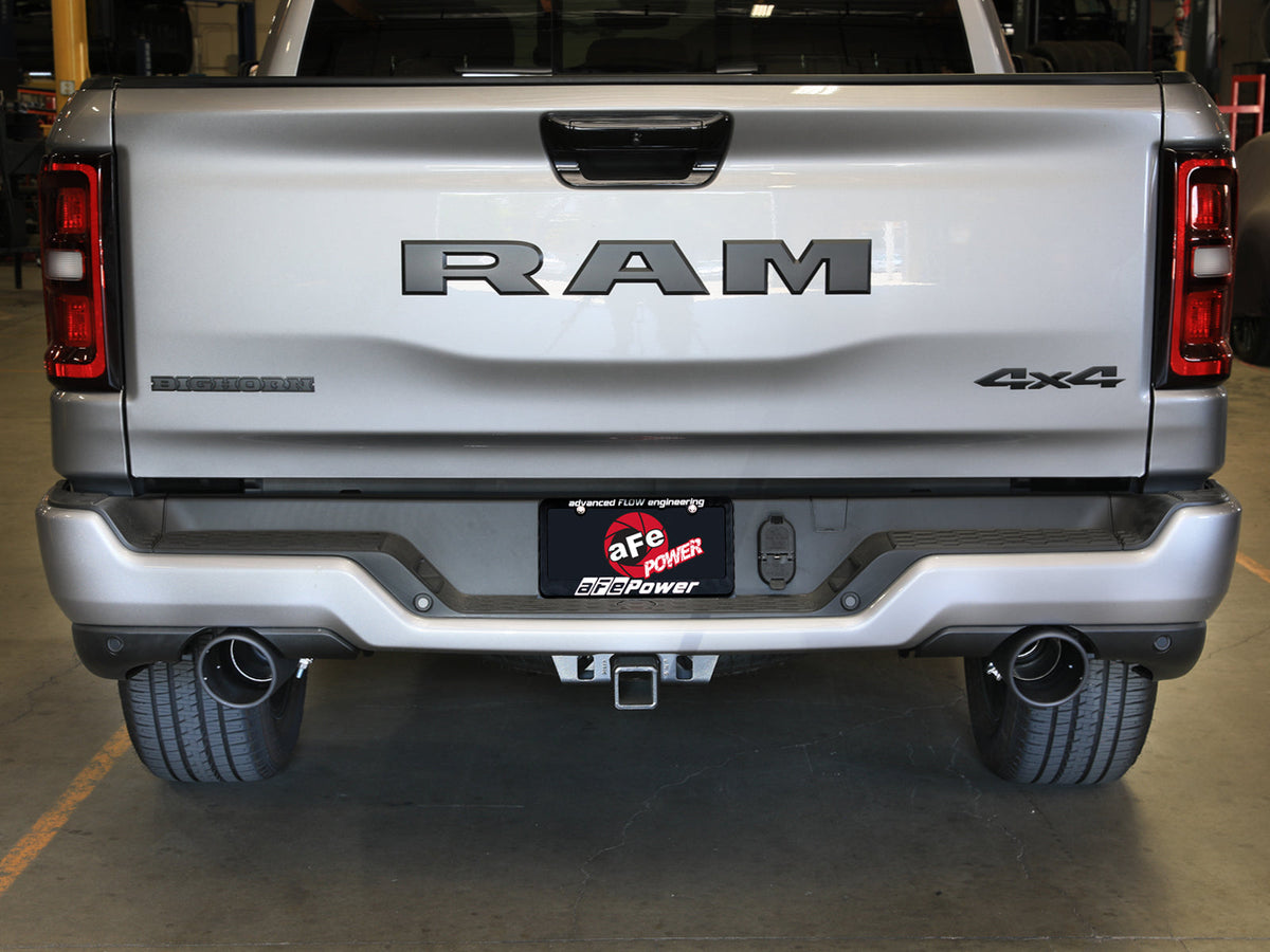 aFe Vulcan Series Cat-Back Exhaust System RAM 1500 2025 V6-3.0L (tt)- Black Tips