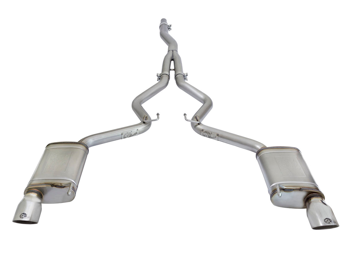 aFe MACH Force XP Exhausts Cat-Back SS-304 EXH w/ Polished Tips 15-16 Ford Mustang EcoBoost 2.3L (t)