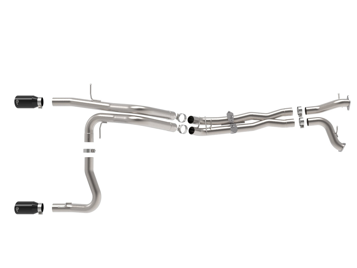 aFe 22-26 Ford Bronco V6 3.0L (tt) Vulcan Series 3in 304SS Cat-Back Exhaust System w/ Black Tips