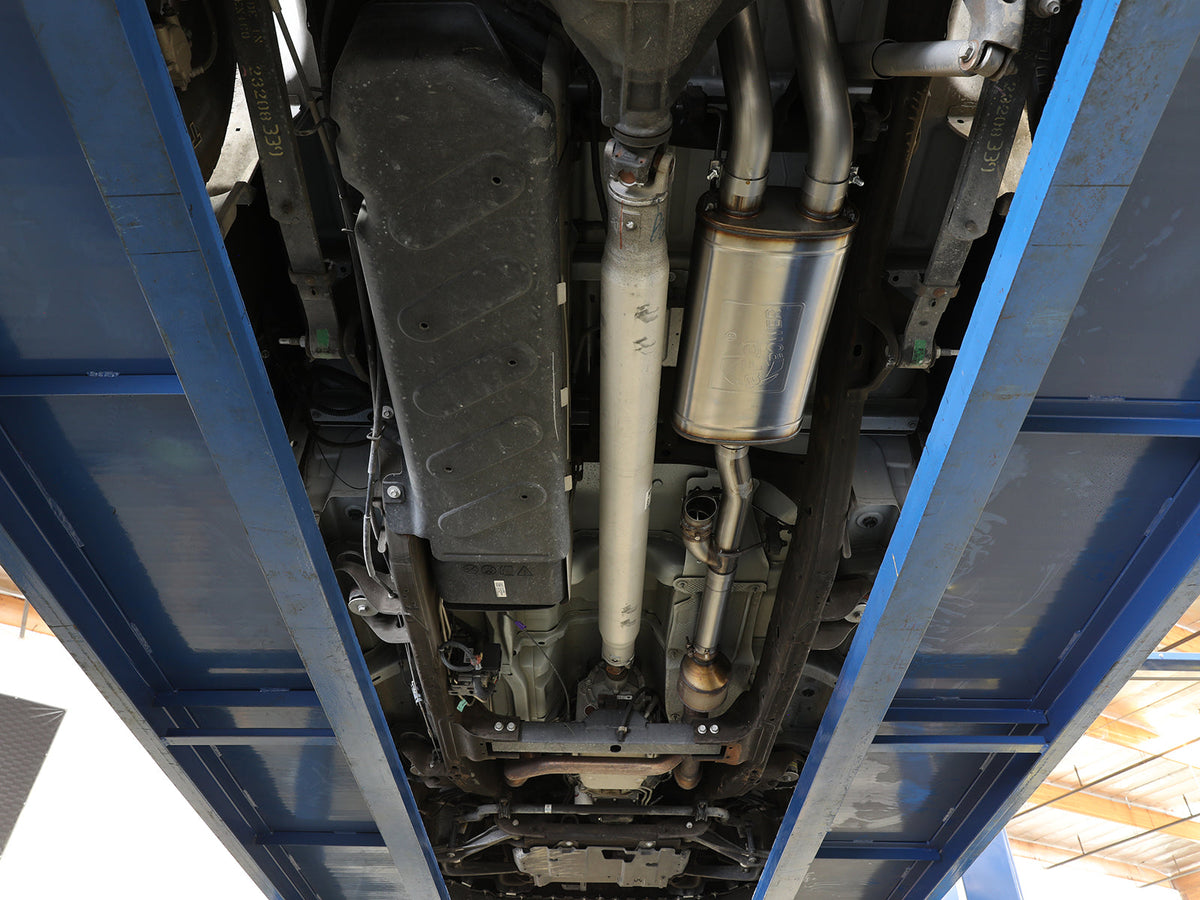 aFe Gemini XV Cat-Back Exhaust System GM Trucks 09-18 V6-4.3/V8-4.8/5.3L- Cut-Out Polished