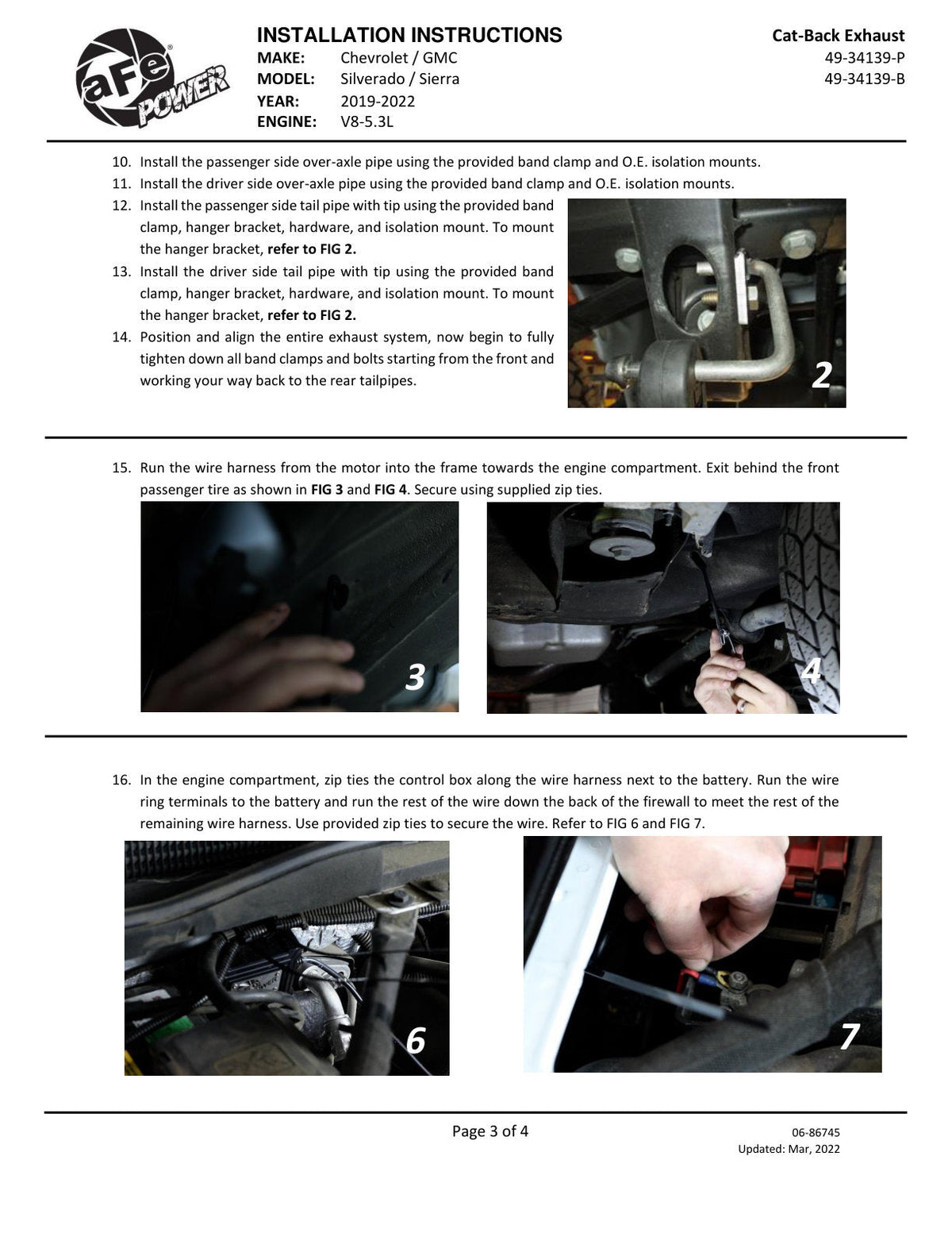 aFe Gemini XV 3in 304 SS Cat-Back Exhaust w/ Cutout 19-21 GM Silverado/Sierra 1500 V8- w/ Black Tips