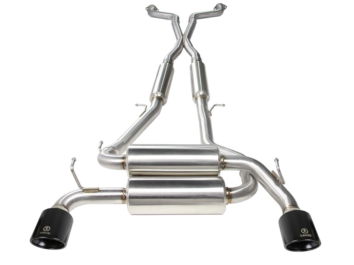 aFe Takeda 2-1/2in 304SS Cat-Back Exhaust Infiniti G37 08-13/Q60 14-15 V6-3.7 w/ Blue Flame Tips