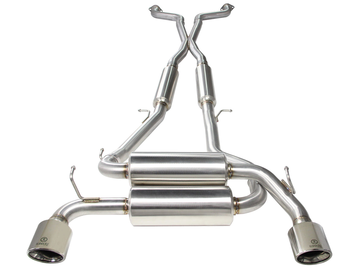 aFe Takeda 2-1/2in 304SS Cat-Back Exhaust Infiniti G37 08-13/Q60 14-15 V6-3.7 w/ Carbon Fiber Tips