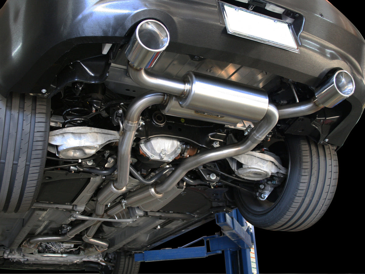 aFe Takeda 2-1/2 in 304 SS Cat-Back Exhaust System Infiniti G37 08-13/Q60 14-15 V6-3.7 w/ Black Tips