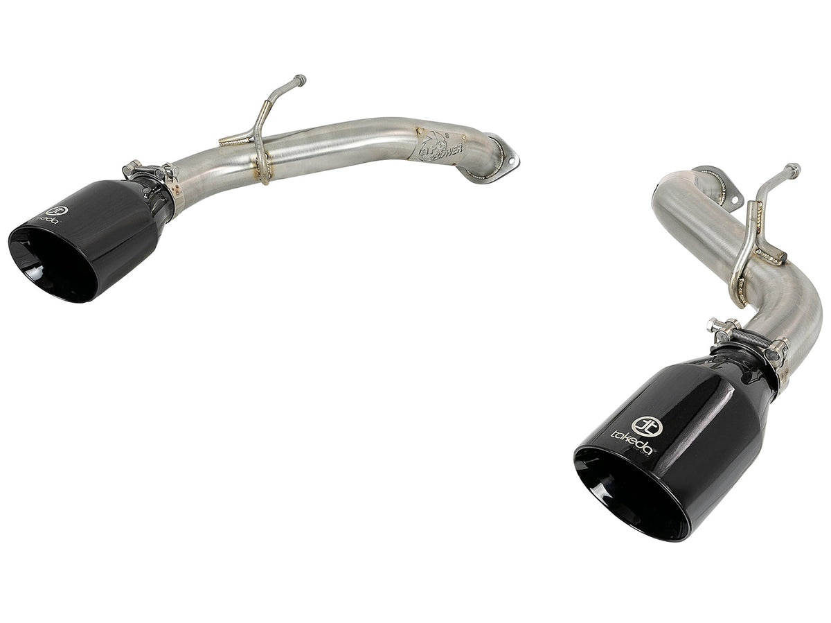 aFe Takeda 2.5in 304 SS Axle-Back Exhaust w/ Carbon Fiber Tips 16-19 Infiniti Q50 V6-3.0L (tt)