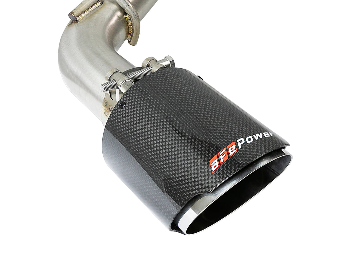 aFe Takeda 2.5in 304 SS Axle-Back Exhaust w/ Polished Tips 16-18 Infiniti Q50 V6-3.0L (tt)