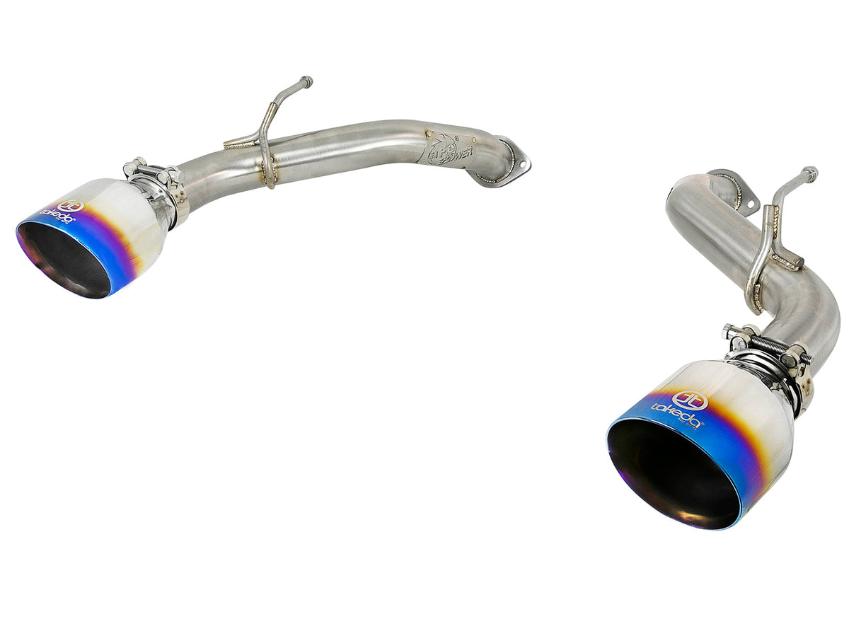 aFe Takeda 2.5in 304 SS Axle-Back Exhaust w/ Polished Tips 16-18 Infiniti Q50 V6-3.0L (tt)