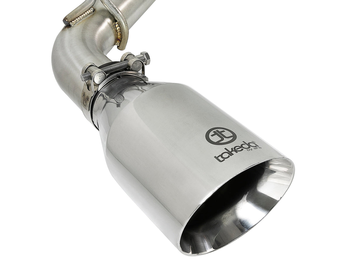 aFe Takeda 2.5in 304 SS Cat-Back Exhaust System w/ Carbon Fiber Tips 16-18 Infiniti Q50 V6-3.0L (tt)