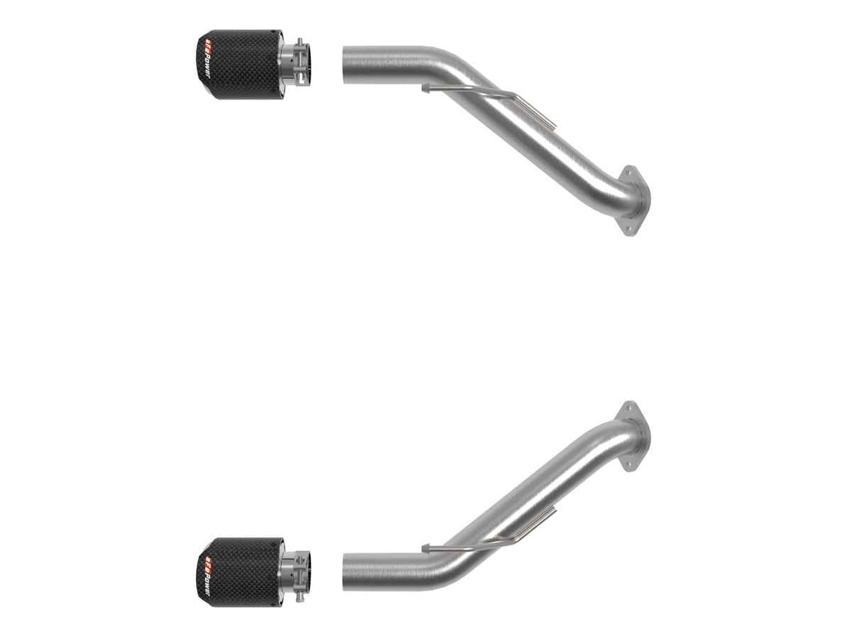 aFe Nissan Z 23-23 V6-3.0L Takeda 2-1/2in 304 SS Axle-Back Exhaust System w/ Black Tips