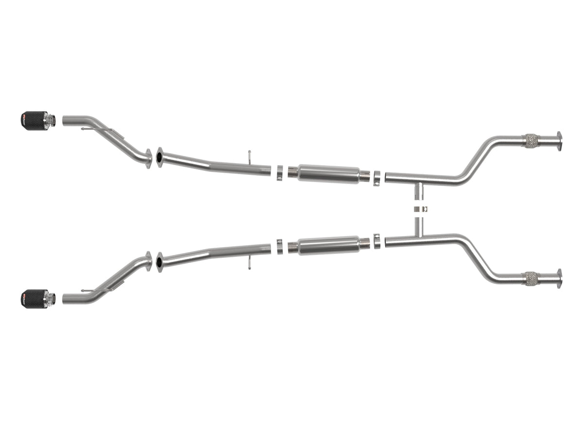 aFe POWER Takeda 2023 Nissan Z 2 1/2in 304 SS Cat-Back Exhaust System w/ Blue Flame Tips