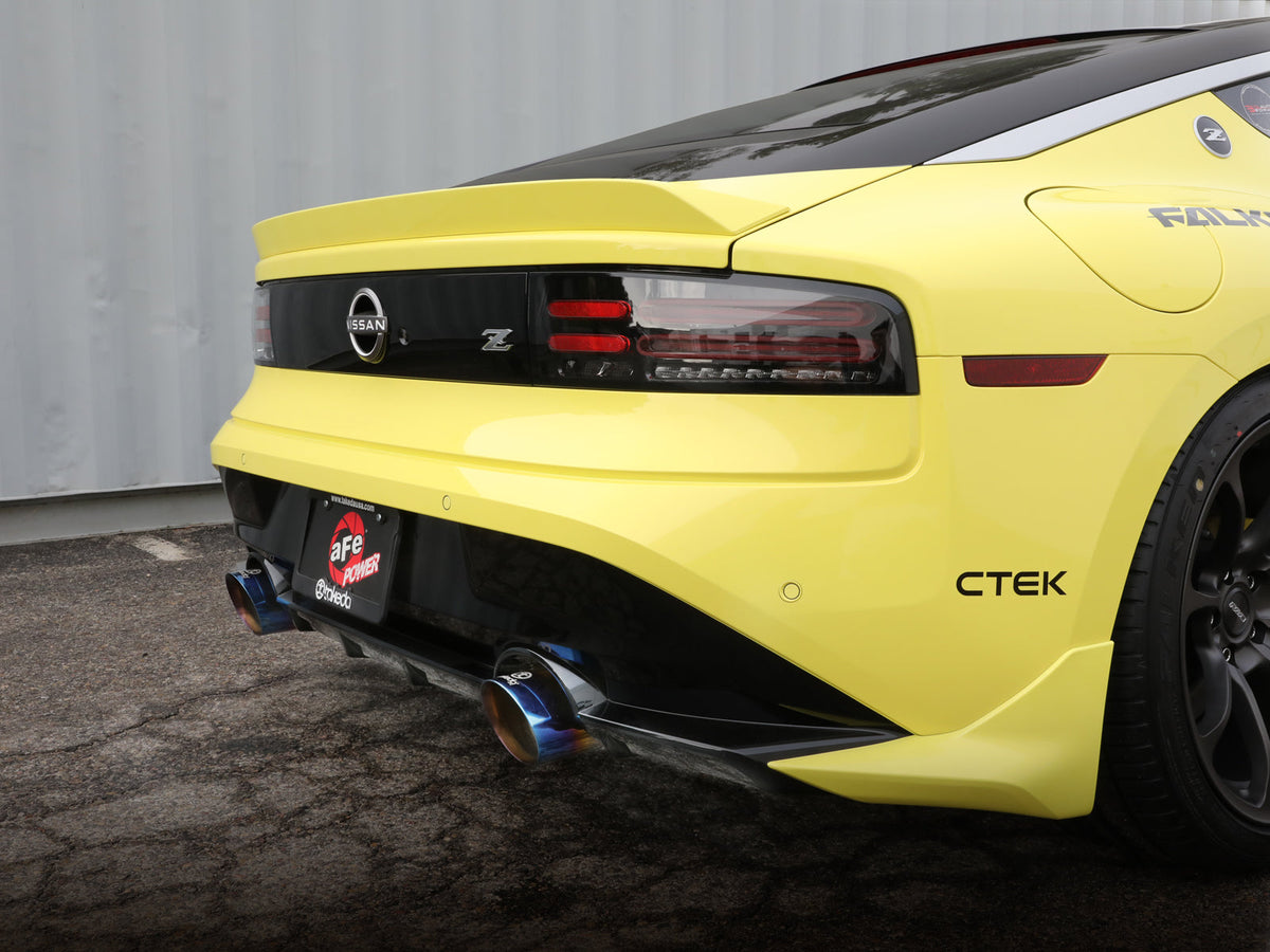 aFe POWER Takeda 2023 Nissan Z 2 1/2in 304 SS Cat-Back Exhaust System w/ Carbon Fiber Tips