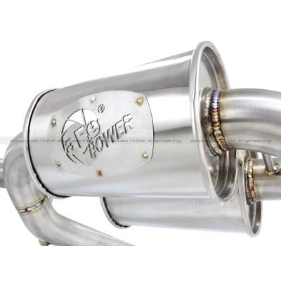 aFe MACHForce XP SS-304 Polish Tip 2.5in Dia Cat Back Exhaust 12-14 BMW 335i (F30) 3.0L (t)