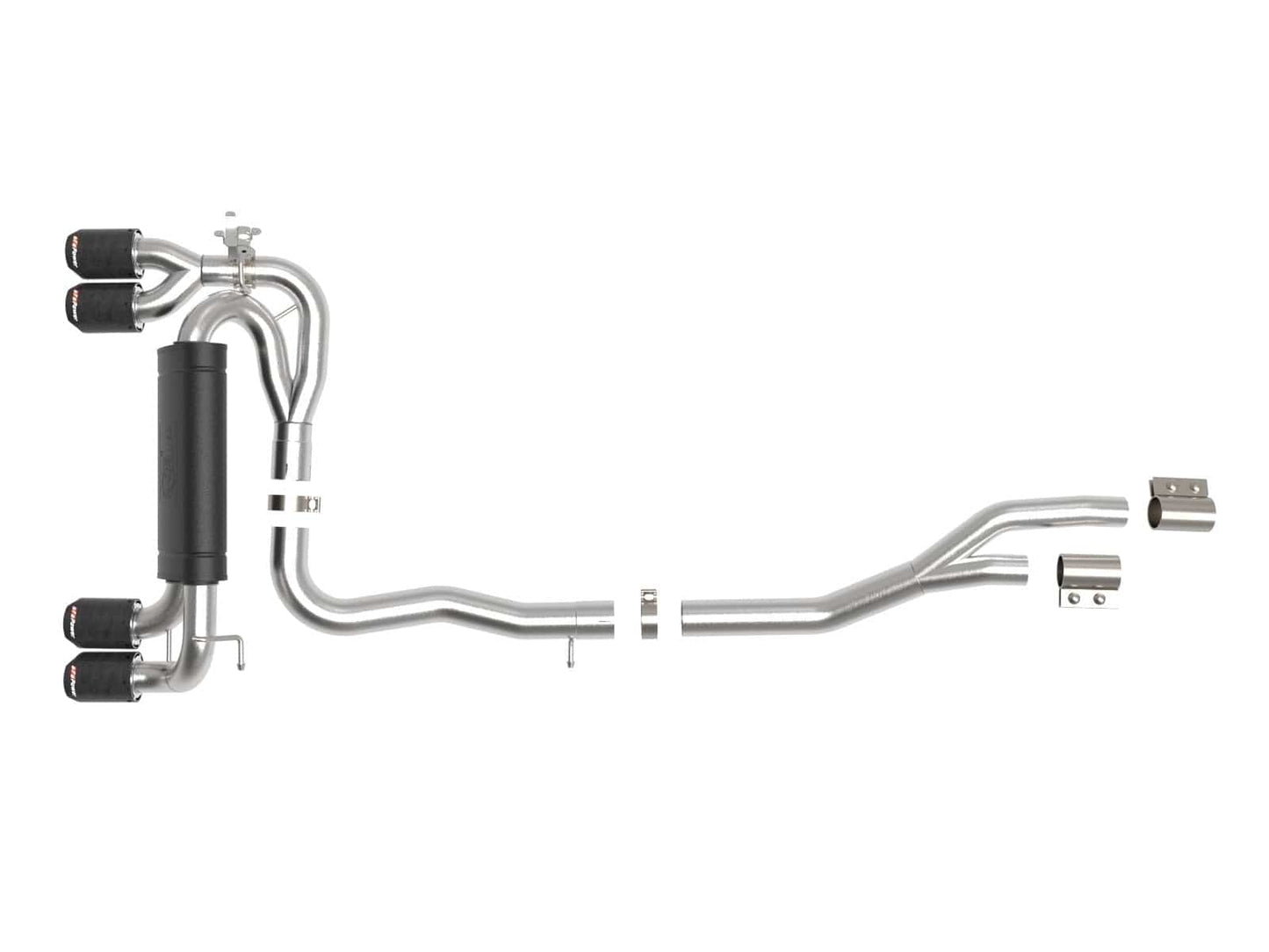 aFe Mach Force-Xp 3 IN to 2-1/2 IN 304 Stainless Steel Cat-Back Exhaust w/ Black Tip - BMW / G8X / M3 / M4 / M4 Competition