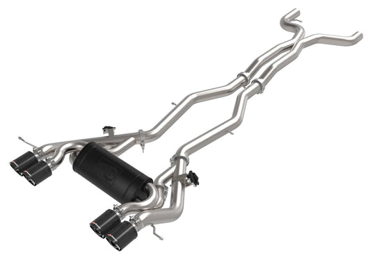 aFe Mach Force-Xp 3 IN to 2-1/2 IN 304 Stainless Steel Cat-Back Exhaust w/ Black Tip - BMW / G8X / M3 / M4 / M4 Competition