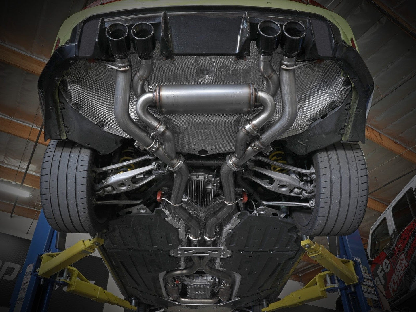 aFe Mach Force-Xp 3 IN to 2-1/2 IN 304 Stainless Steel Cat-Back Exhaust w/ Black Tip - BMW / G8X / M3 / M4 / M4 Competition