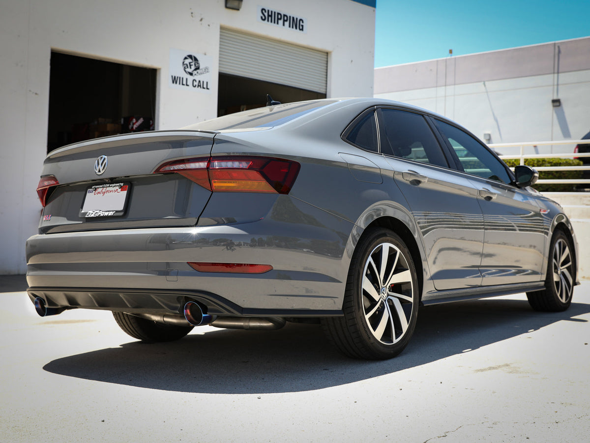 aFe 19-21 VW Jetta GLI (MKVII) L4-2.0L (t) MACH Force-Xp 304 SS Cat-Back Exhaust System Blue Tips