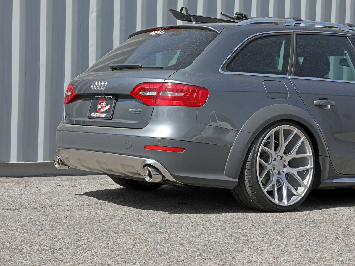 aFe MACH Force-Xp 13-16 Audi Allroad L4 SS Axle-Back Exhaust w/ Polished Tips